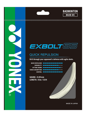 Yonex BG Exbolt 65 Badminton String (Single Pack)