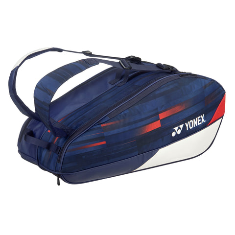 Yonex 2024 Limited Pro Series Badminton Bag White/Navy/Red (Medium - 6pcs)