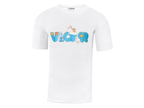 Victor Cartoon Series Unisex T Shirt (White)