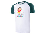 Victor X Crayon ShinChan Unisex T Shirt (T401CS) White/Green