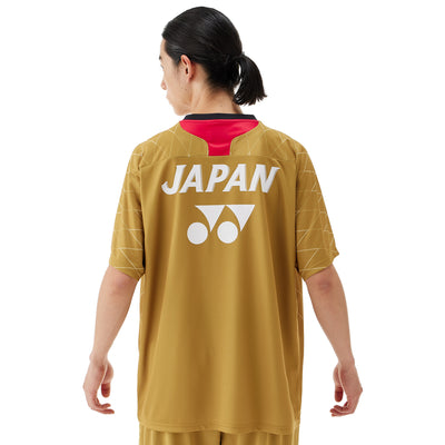 Yonex JAPAN Unisex Tournament T Shirt 16830 (Gold) [CLEARANCE]
