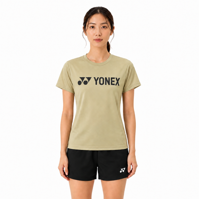 Yonex Classic Logo Print UNISEX T Shirt (Khaki Beige) 16856