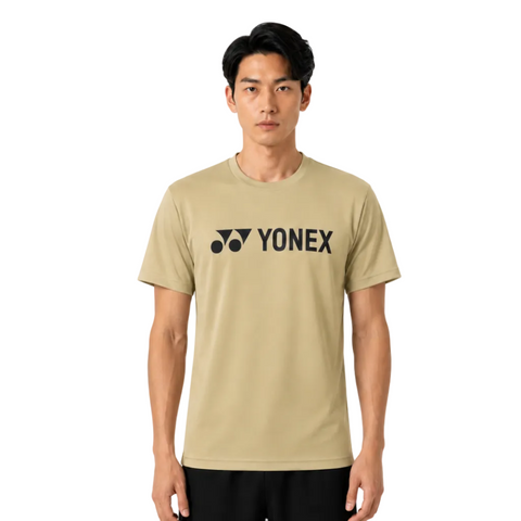 Yonex Classic Logo Print UNISEX T Shirt (Khaki Beige) 16856