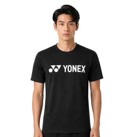 Yonex Classic Logo Print UNISEX T Shirt (Black) 16856