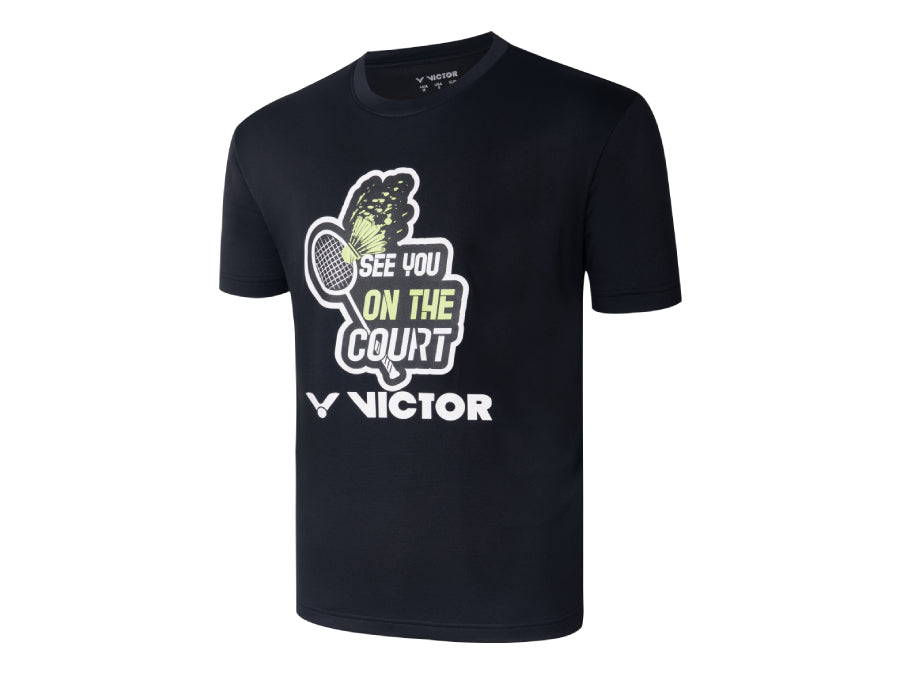 Victor See You On the Court UNISEX T Shirt (Black)