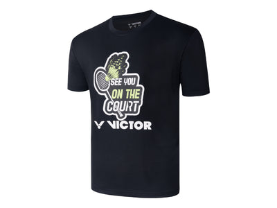 Victor See You On the Court UNISEX T Shirt (Black)