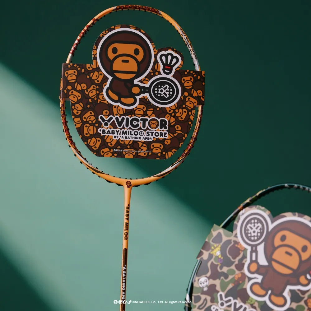 Victor X BABY MILO STORE Auraspeed（橙色）83克羽毛球拍