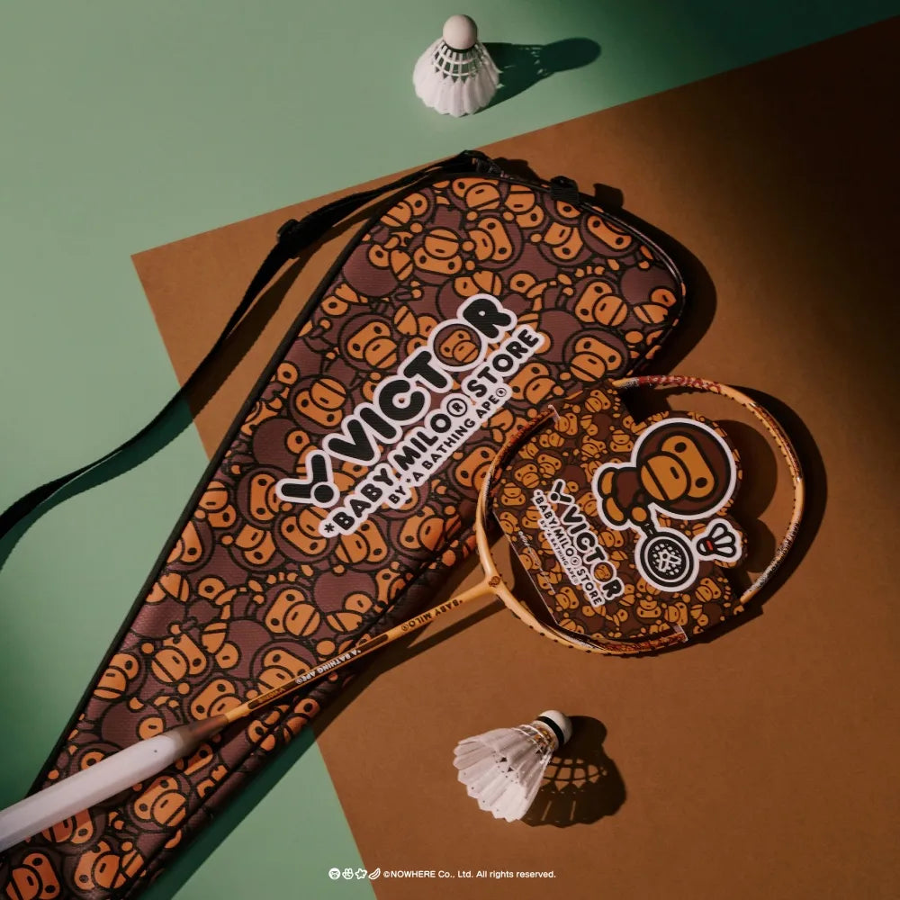Victor X BABY MILO STORE Auraspeed（橙色）83克羽毛球拍