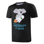 Victor Australia Badminton Open Koala T-Shirt (Black)