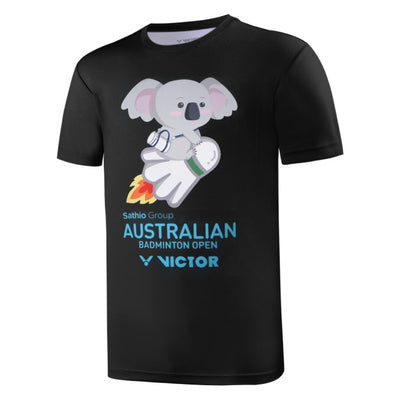 Victor Australia Badminton Open Koala T-Shirt (Black)