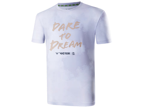 Victor x Lee Zii Jia Dare To Dream (Grey) Unisex T Shirt [CLEARANCE]