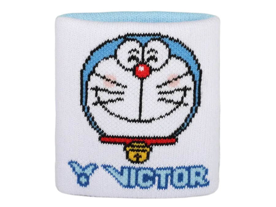 Victor X Doraemon Wrist Band (White/Blue)