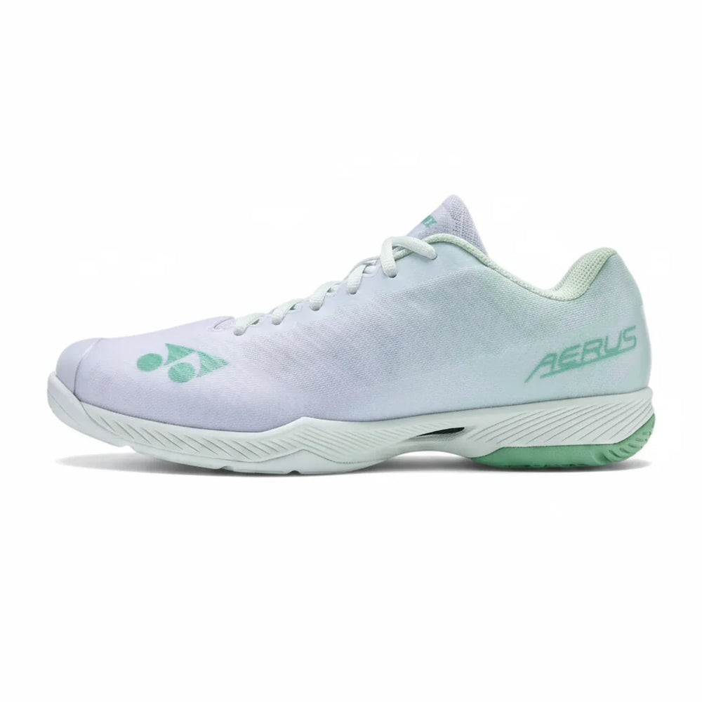 Yonex Aerus Z WIDE White/Green (2026 Colorway) UNISEX Badminton Shoes [VIP Sale]