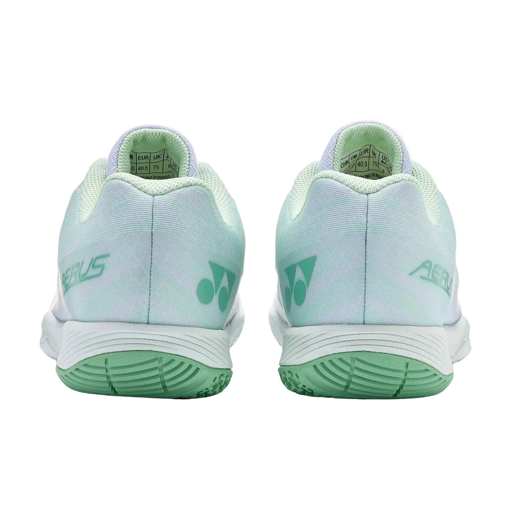 Yonex Aerus Z WIDE White/Green (2026 Colorway) UNISEX Badminton Shoes [VIP Sale]
