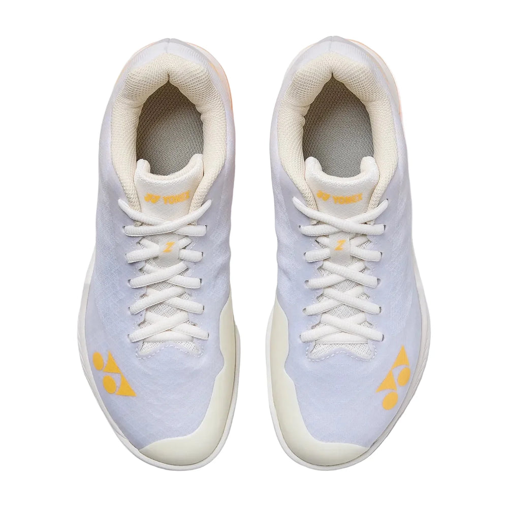Yonex Aerus Z Ladies White/Orange (2026 Colorway) Badminton Shoes [VIP Sale]