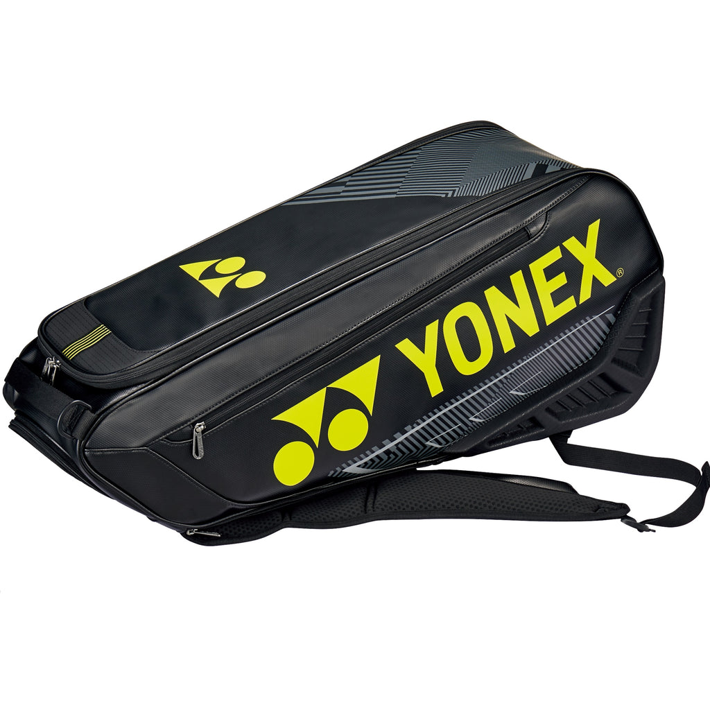 Yonex EXPERT 系列羽毛球包黑色/黄色（中号 - 6 件）