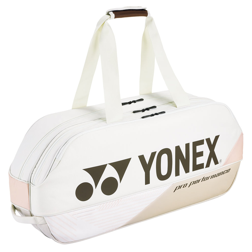 Yonex 2024 Pro Tournament Rectangular Racquet Bag (Sand Beige)