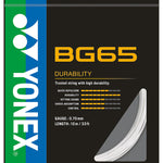Yonex BG 65 Badminton String (White)