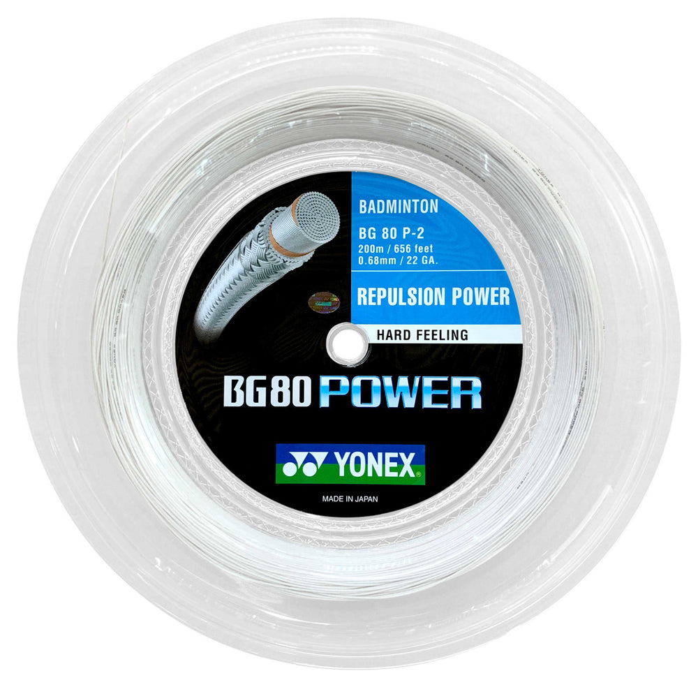 Yonex BG 80 Power White (200m Reel) Badminton String