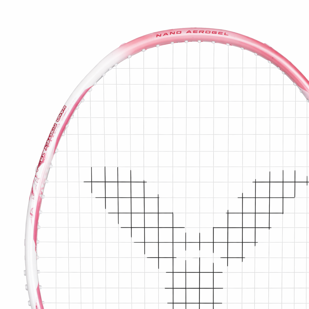 Victor Drive X 12 WTF Limited Edition (White/Pink) 83 grams Badminton Racquet