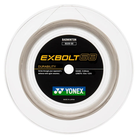 Yonex Exbolt 68 200m Reel Badminton String (White)