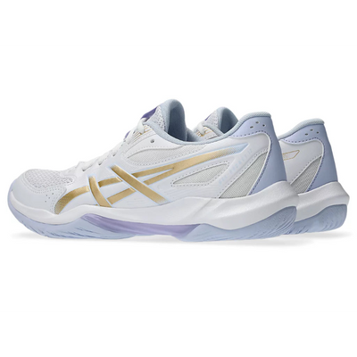 ASICS Gel Rocket 12 (White/Champagne) Women Badminton Shoes