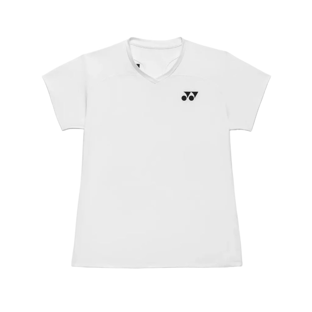 Yonex Women's V-Neck Badminton T Shirt 20961 (White)
