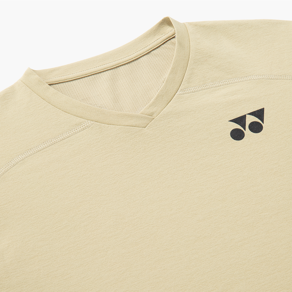Yonex Women's V-Neck Badminton T Shirt 20961 (Beige)