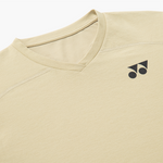 Yonex Women's V-Neck Badminton T Shirt 20961 (Beige)
