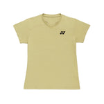 Yonex Women's V-Neck Badminton T Shirt 20961 (Beige)