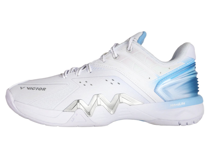 Victor P8500 NitroLite AF (White/Sky Blue) UNISEX Badminton Shoes