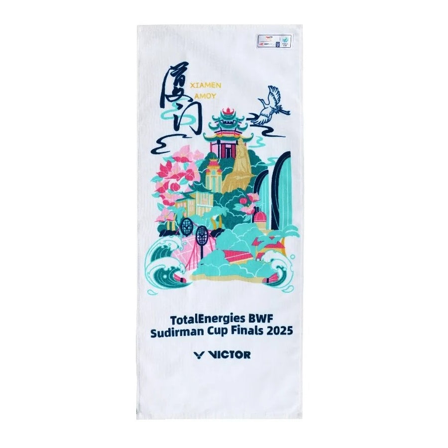 Victor Sudirman Cup Sports Towel (White)