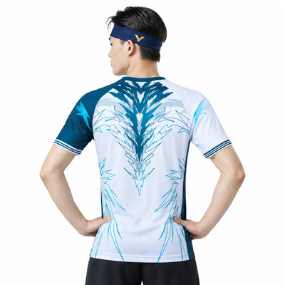 Victor Tournament T Shirt T-50007 (White/Blue)