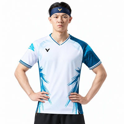 Victor Tournament T Shirt T-50007 (White/Blue)