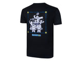 Victor X Doraemon Unisex T Shirt (T504DRM) Black