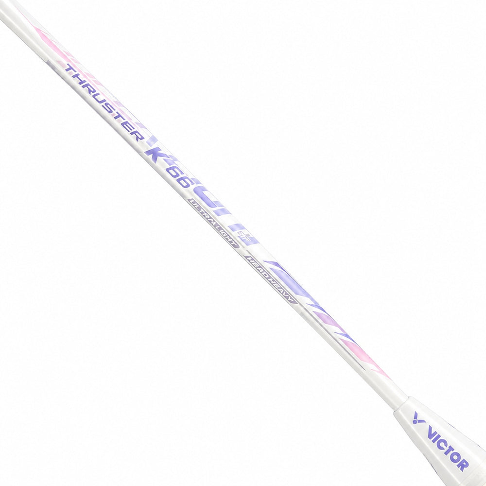 Victor Thruster K 66 White (66 grams) Badminton Racquet