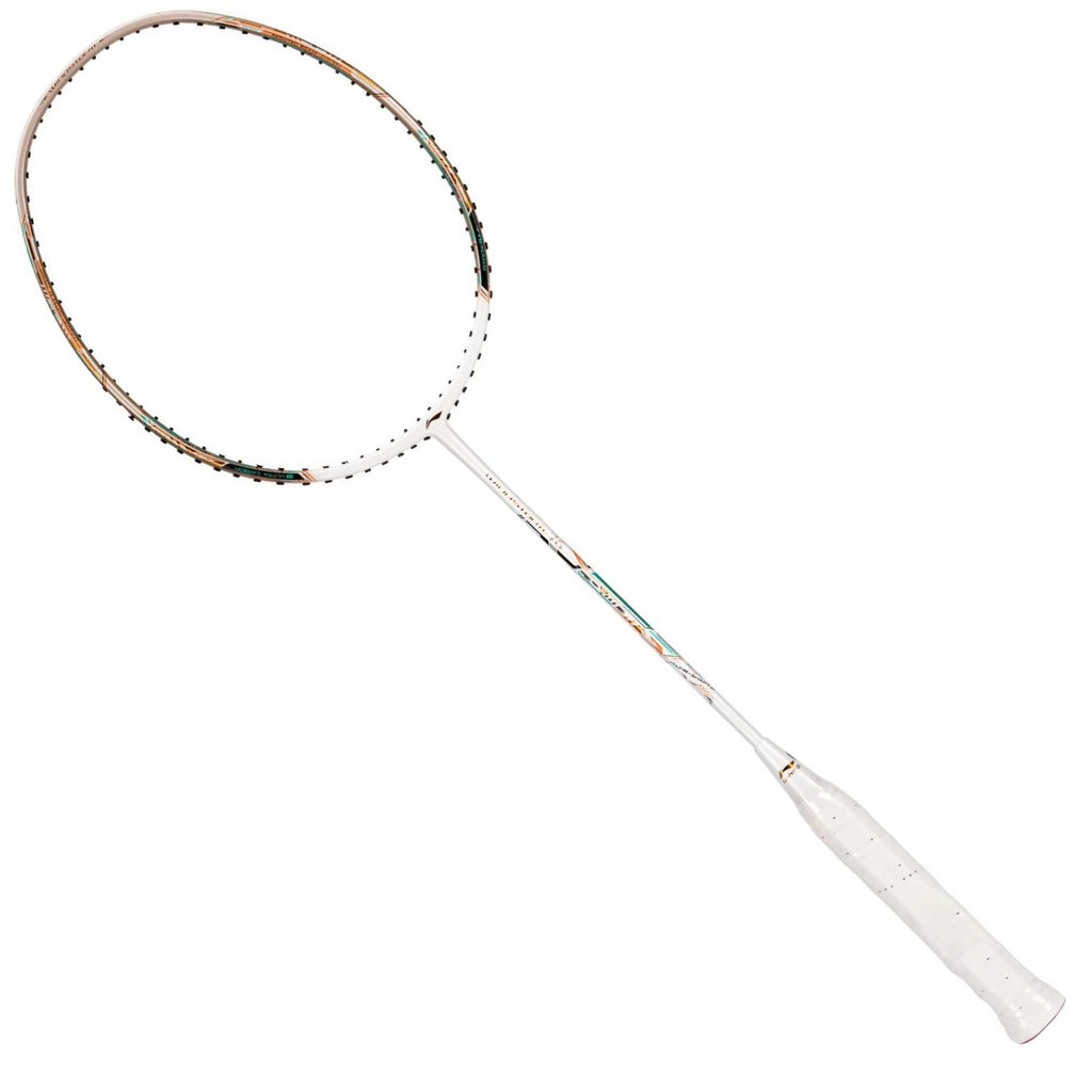 Lining Racket Lightweight Li Ning Windstorm 76 White (76 grams Lightweight) Badminton Racquet ...