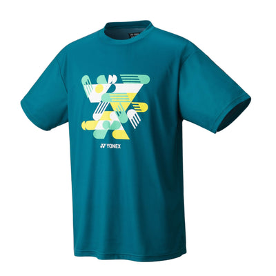 Yonex UNISEX Graphic T Shirt YM0043 (Blue Green)