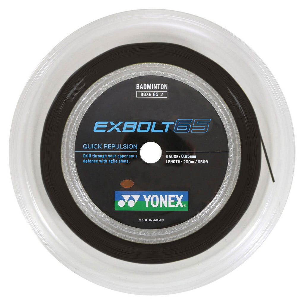Yonex Exbolt 65 200m Reel Badminton String (Black)