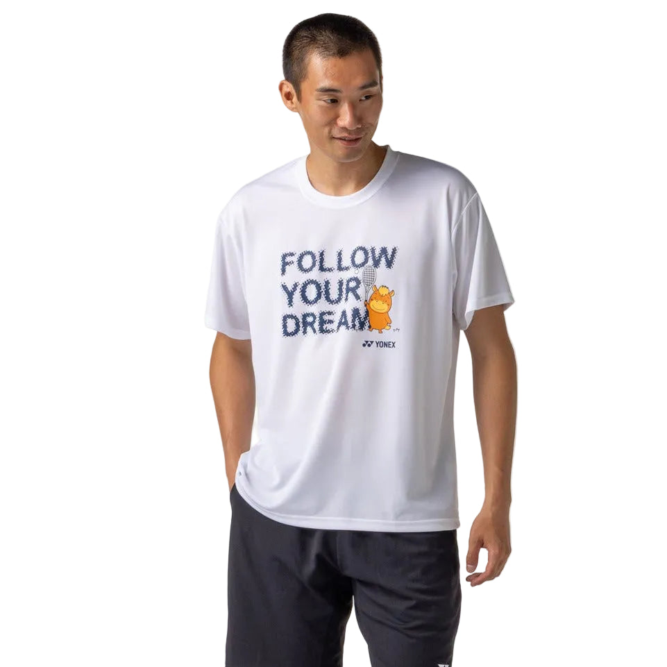 Yonex UNISEX DRY T Shirt 16890Y White (MADE IN JAPAN)