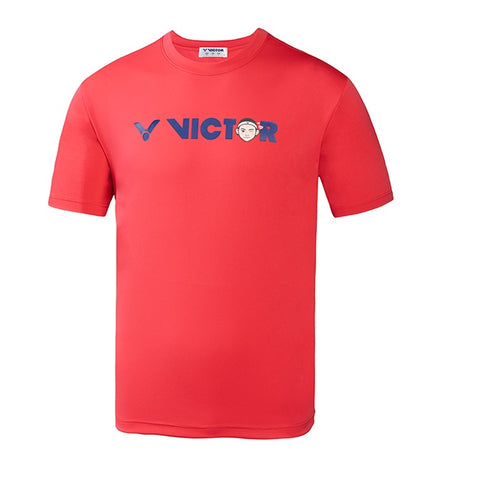 Victor Logo T Shirt Red (Tai Tzu Ying cartoon)