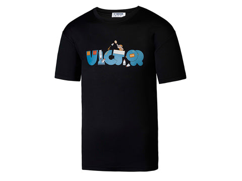 Victor Cartoon Series Unisex T Shirt (Black)