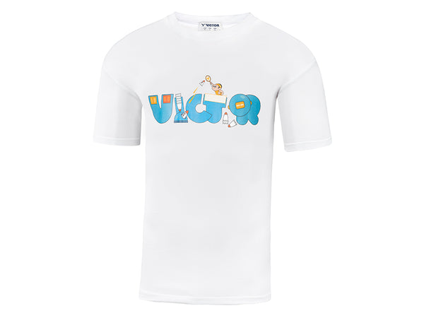 Victor Cartoon Series Unisex T Shirt (White) [CLEARANCE]