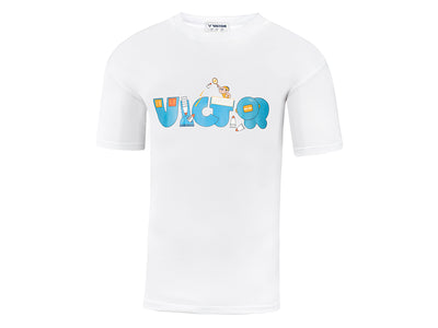 Victor Cartoon Series Unisex T Shirt (White) [CLEARANCE]