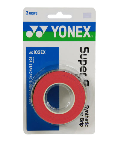 Yonex AC102EX Super Grap（3包裹）红色