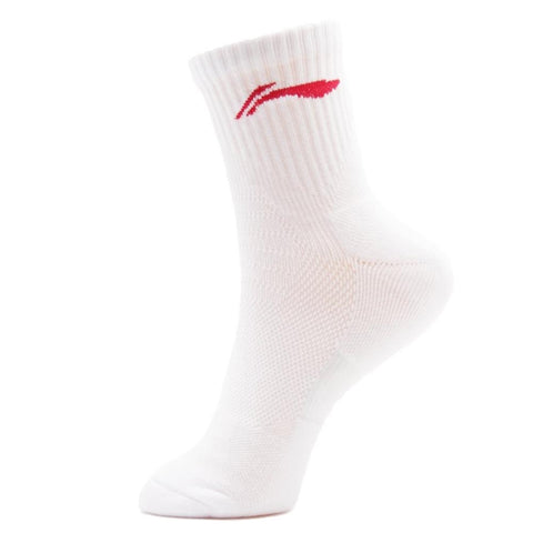 Li Ning Sports Socks White/Red (Free Size)