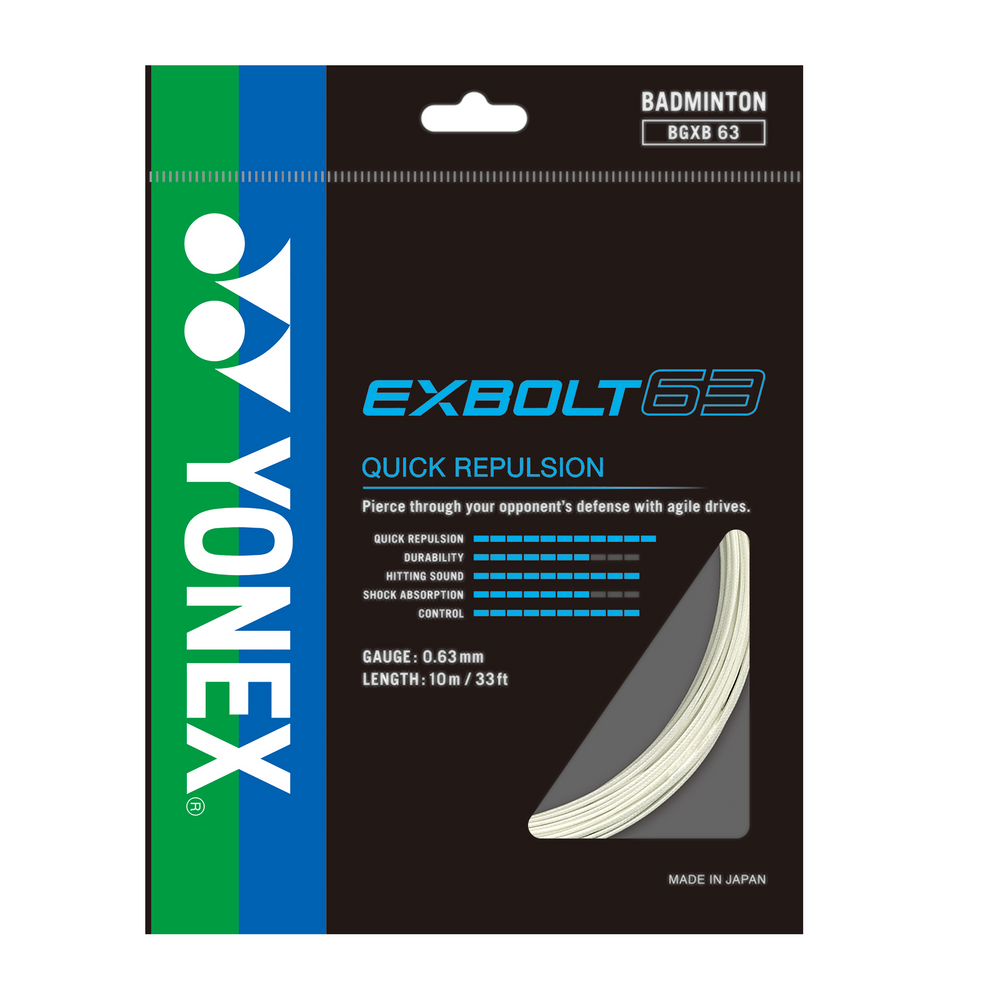 Yonex BG Exbolt 63 Badminton String (Single Pack) – Badminton Click